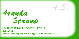 aranka stromp business card